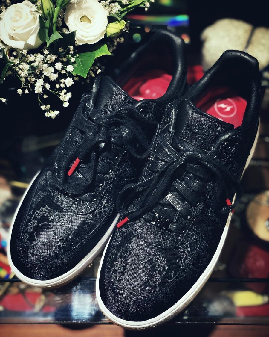 Air Force 1,AF1,Nike,发售,CLOT,F  「球鞋带闪电，钱包说再见」！黑丝绸 AF1 上脚真炸！