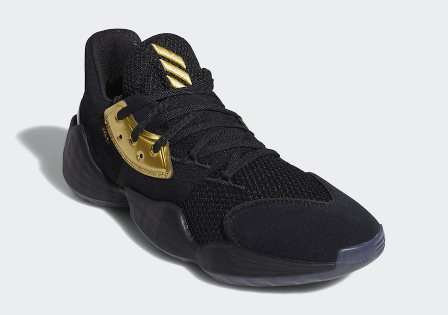 adidas Harden Vol. 4,Harden,ad  穿搭醒目，实战拉风！黑金 Harden.Vol.4 即将发售！