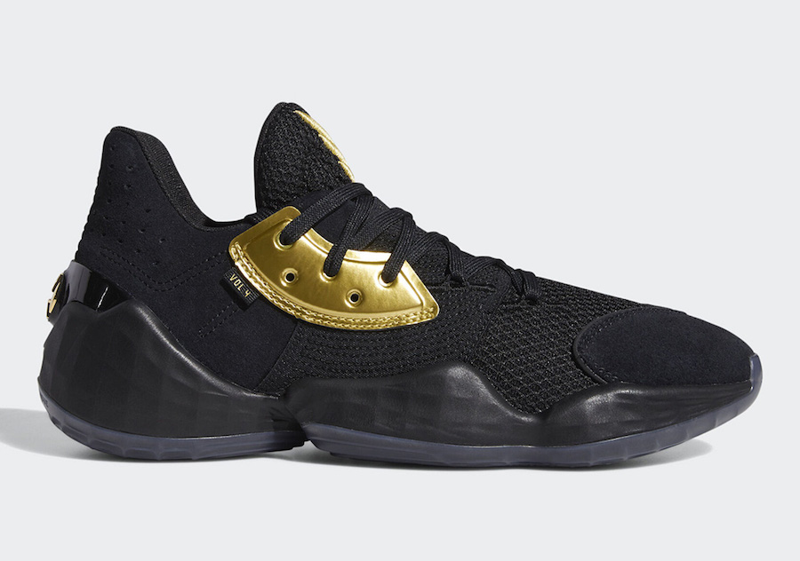 adidas Harden Vol. 4,Harden,ad  穿搭醒目，实战拉风！黑金 Harden.Vol.4 即将发售！