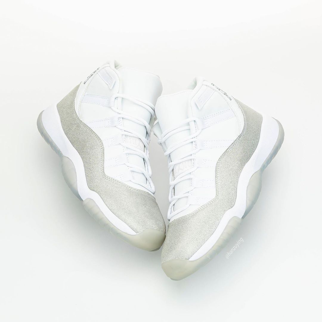 AJ11,Air Jordan 11,AR0715-100,  Air Jordan 11 也有满天星配色！高级闪粉涂装，上脚应该很帅！