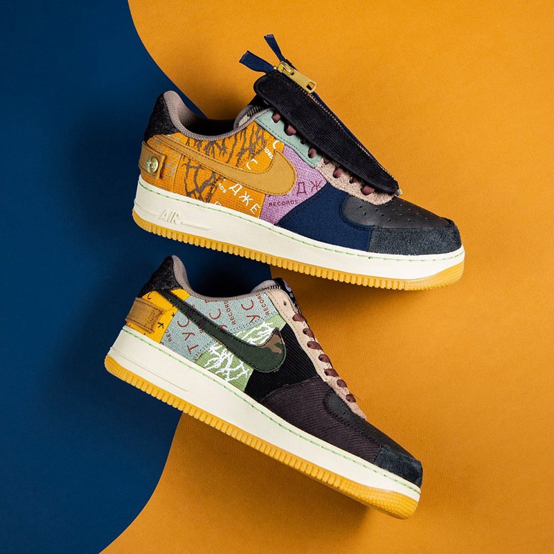 Travis Scott,Nike,Air Force 1  市价破 4 千！你想看的 TS x AF1 上脚美图来了！