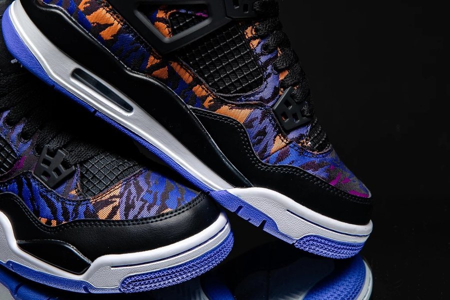 Air Jordan 4,AJ4,发售,BQ9043-005  炫彩虎纹装扮！Air Jordan 4 新配色细节超多！不过...
