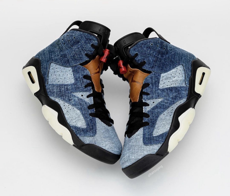 AJ,AJ6,Air Jordan 6,Washed Den  水洗丹宁拼接鞋面！牛仔 Air Jordan 6 年底发售！
