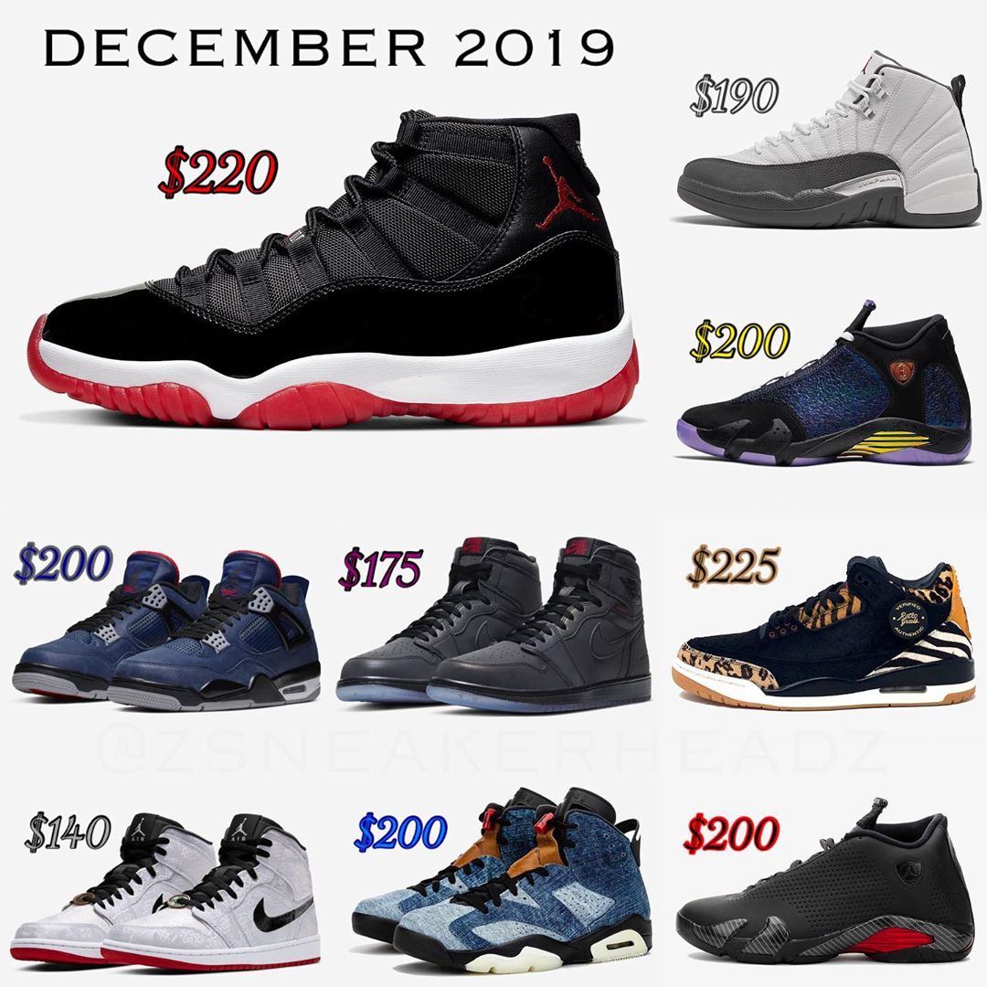 Air Jordan 11,AJ1,AJ11  下月十款 AJ 新鞋，冠希白丝绸、黑红 11 打头阵，还有慈善和法拉利