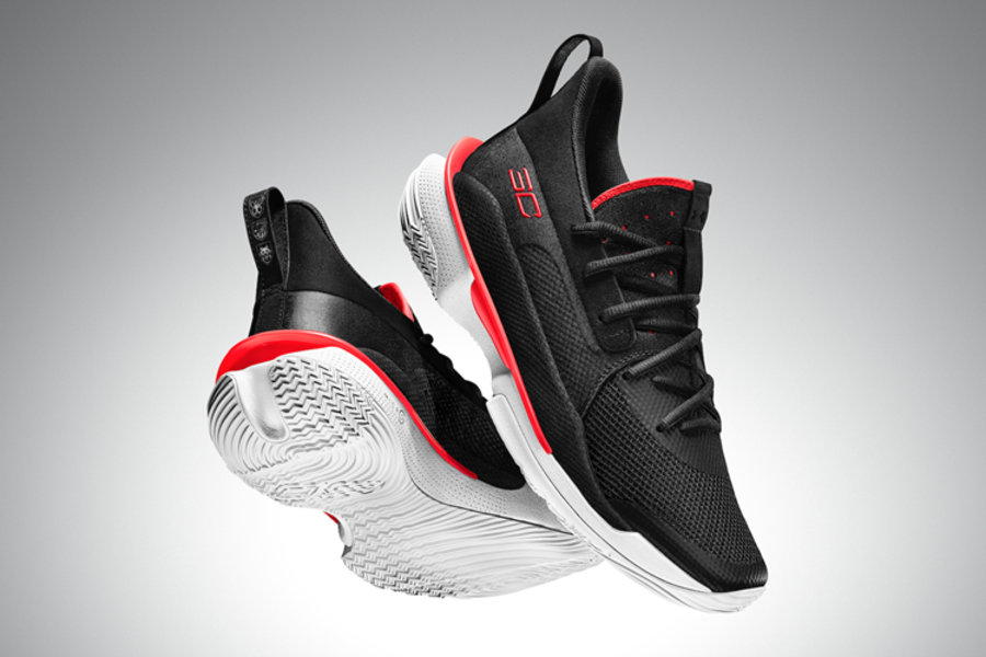 Under Armour,curry 7,3021258-0  经典黑红配色！ UA Curry 7 “Focus” 明日发售！