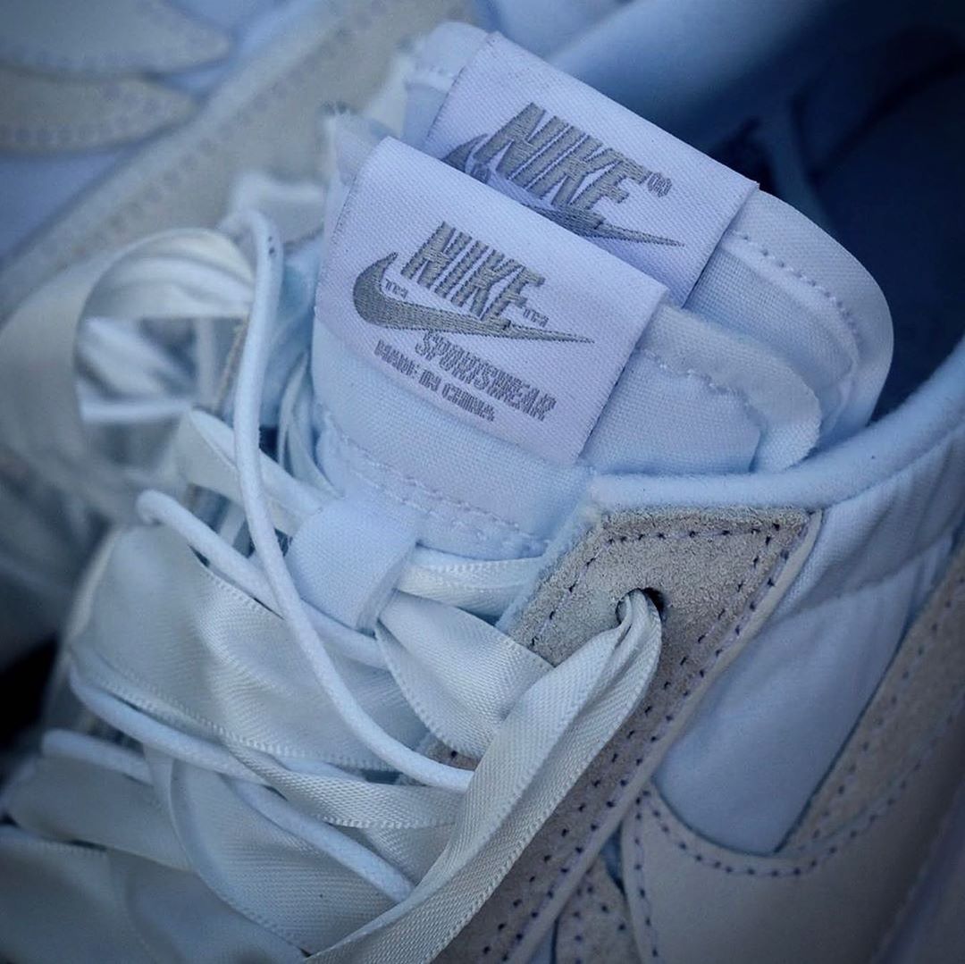 Nike,sacai,LDV Waffle,BV0073-1  质感升级，更加百搭！纯白 sacai x LDV Waffle 明年登场