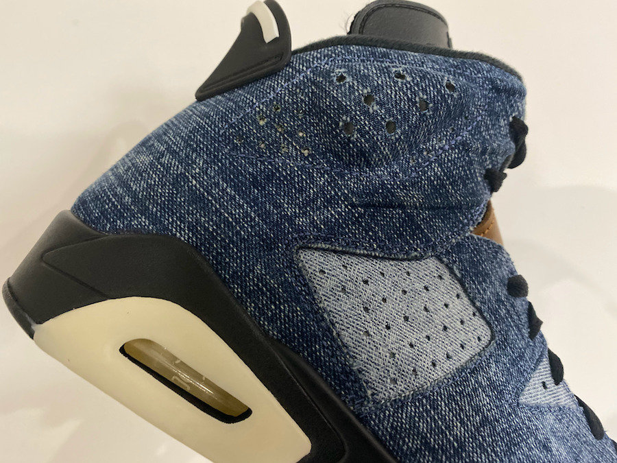 AJ6,Air Jordan 6,CT5350-401,发售  今年最后一双人气 AJ 正代！丹宁 Air Jordan 6 又有新图曝光
