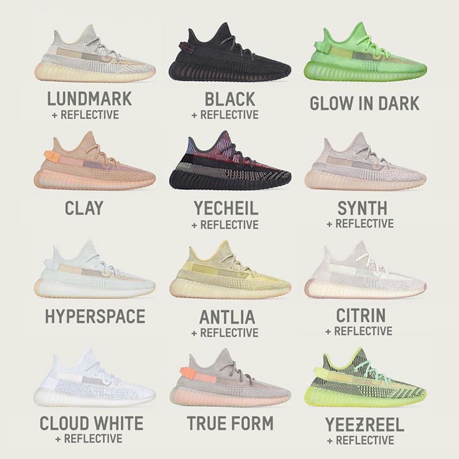 adidas,Yeezy,350 V2  一张图看明白！今年到底发售了多少双 Yeezy 350 V2？