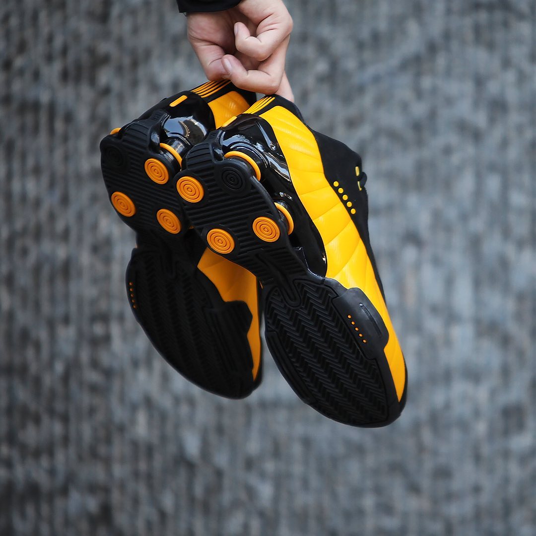 Shox BB4,发售,AT7843-002  高规格牛巴革鞋面！黑黄 Nike Shox BB4 下月发售