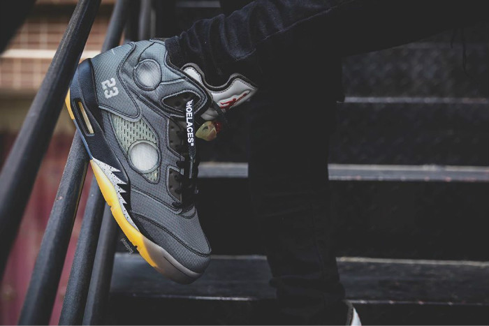OFF-WHITE,Air Jordan 5,CT8480-  OFF-WHITE x AJ5 货量曝光，一张图告诉你是什么水平！