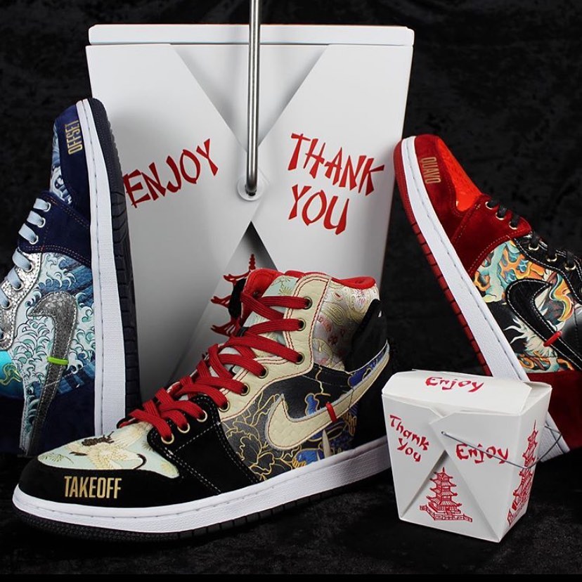 AJ1,Air Jordan 1,明星  全世界仅此一双！顶级说唱团队 Migos 晒出个人专属 AJ1！