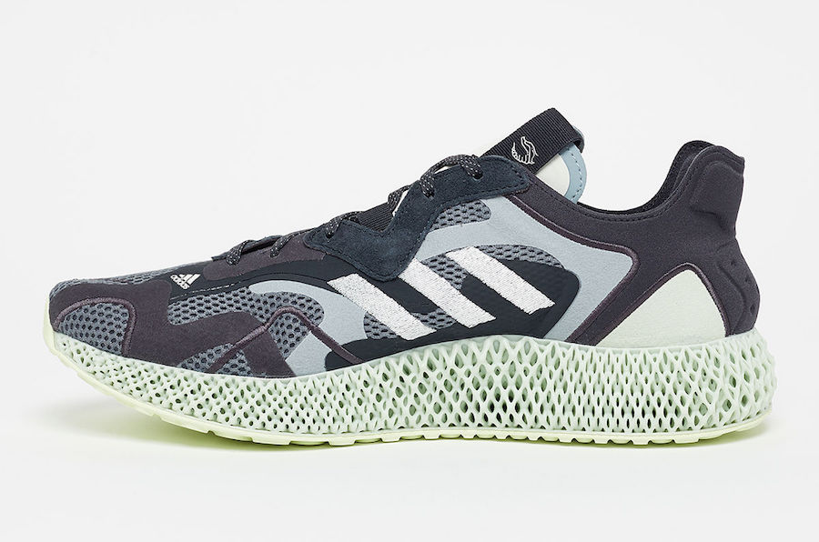 adidas,4D,发售,Runner V2 4D  刺绣 Logo + 迷彩花纹！adidas 4D 发布高颜值新品！
