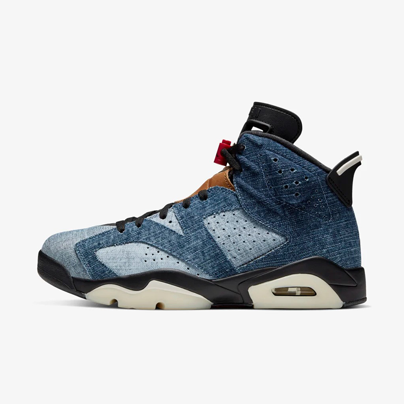 AJ6,Levi's,Air Jordan 6,CT5350  酷似 Levi's 联名，上脚效果超帅！水洗单宁 AJ6 本周发售！