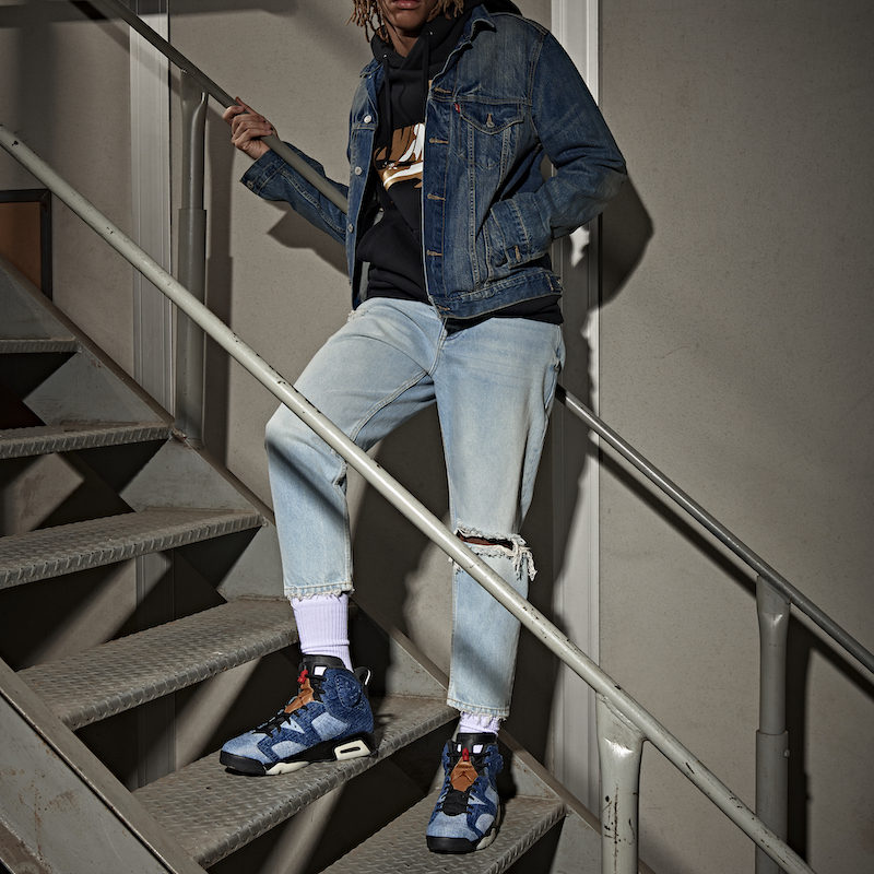 AJ6,Levi's,Air Jordan 6,CT5350  酷似 Levi's 联名，上脚效果超帅！水洗单宁 AJ6 本周发售！