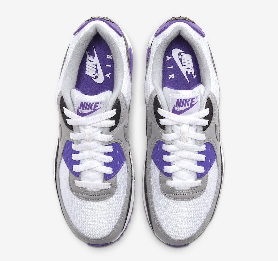 Nike,Air Max 90,CD0490-103  OG 元年配色要来了！经典黑白紫 Air Max 90 明年回归！