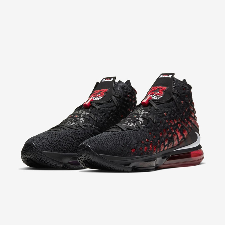 Nike,LeBron 17  官图释出！LeBron 17 黑红 AJ6 风格你打几分？