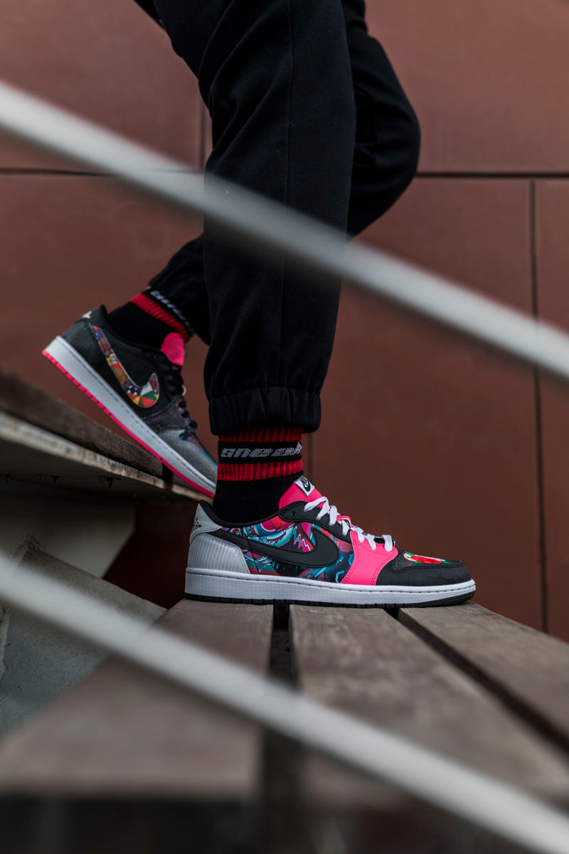 AJ1,Air Jordan 1,CNY,CW0418-00  「鸳鸯 CNY」 AJ1 Low 周六发售！小编提前开箱，上脚超帅！