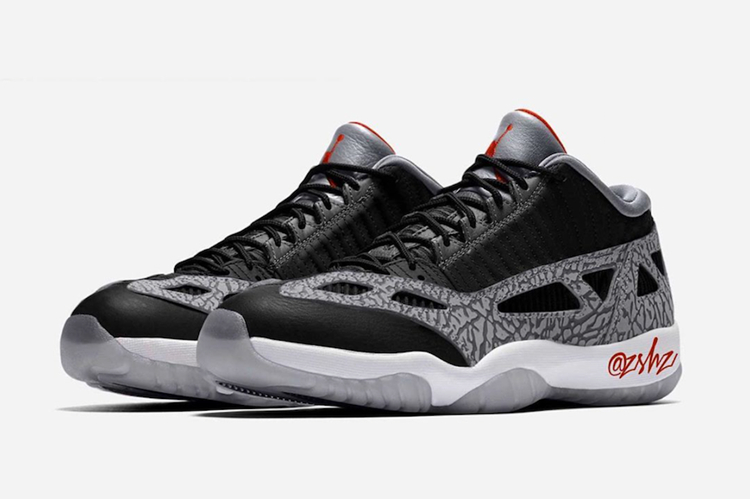 AJ,AJ11,Air Jordan 11 Low IE,B  黑水泥 Air Jordan 11 Low IE 发售信息释出！还有最新效果图！