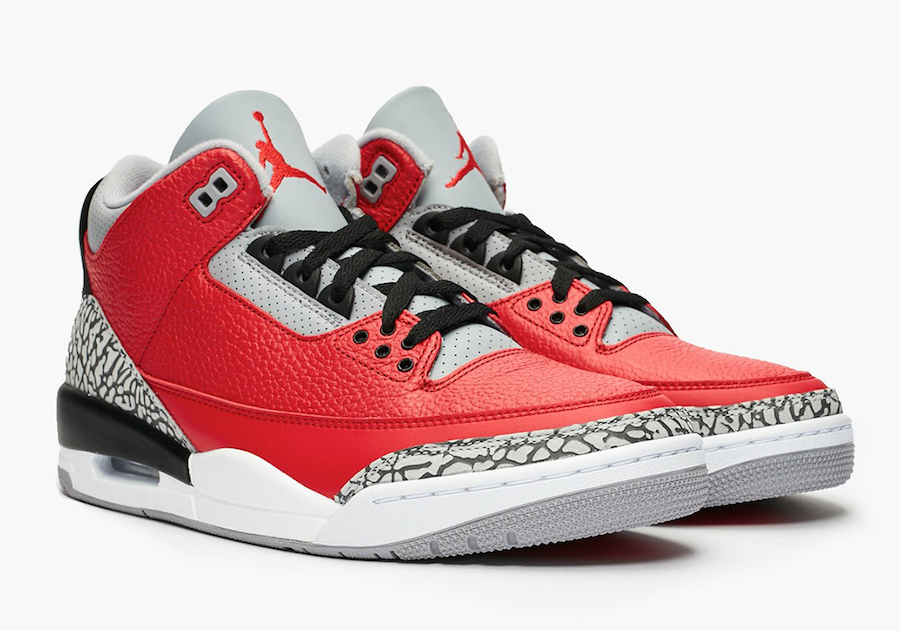 AJ3,Air Jordan 3,CK5692-600,发售  全明星主题，天价联名气质！「红水泥」AJ3 最新实物图释出！