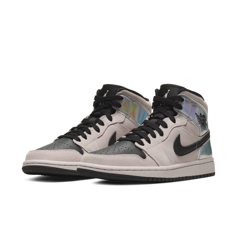 Air Jordan 1 Mid,AJ1  超炫全息反光！这双 Air Jordan 1 Mid 值得关注！