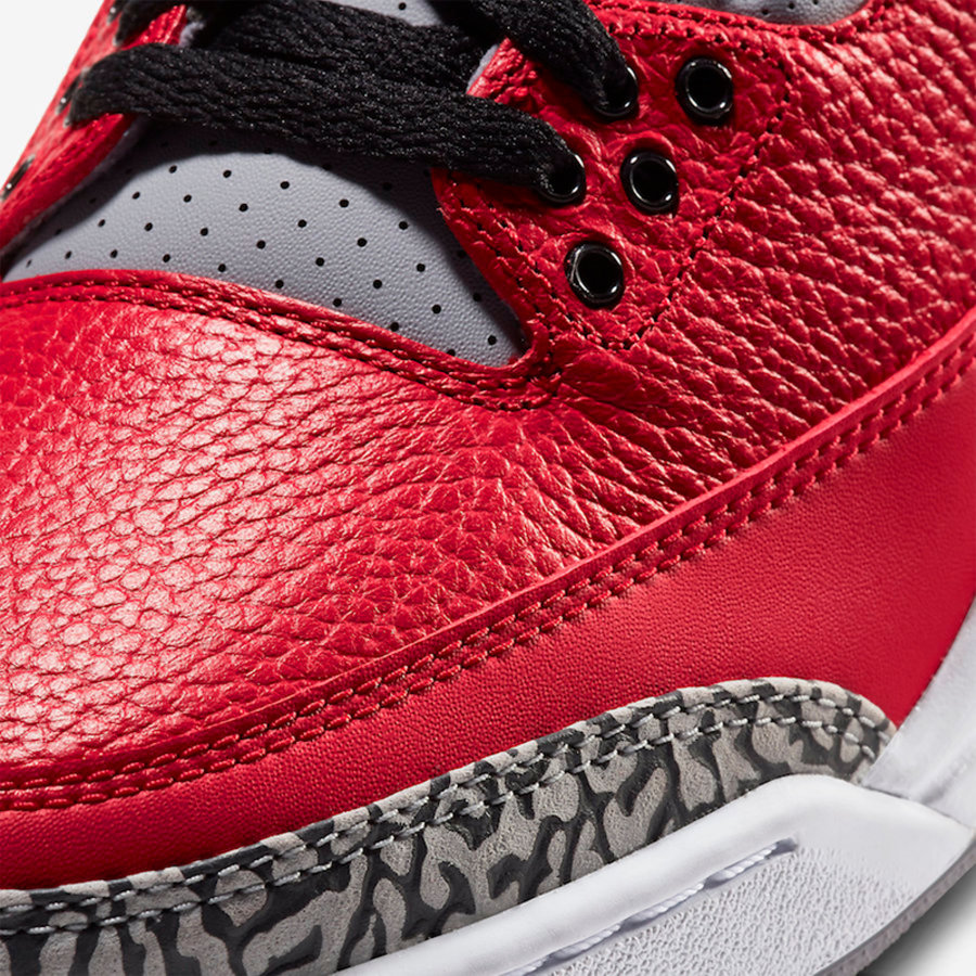 AJ,AJ3,Air Jordan 3 SE,NIKE CH  后跟并非鸳鸯设计！特殊版红水泥 Air Jordan 3 官图曝光！