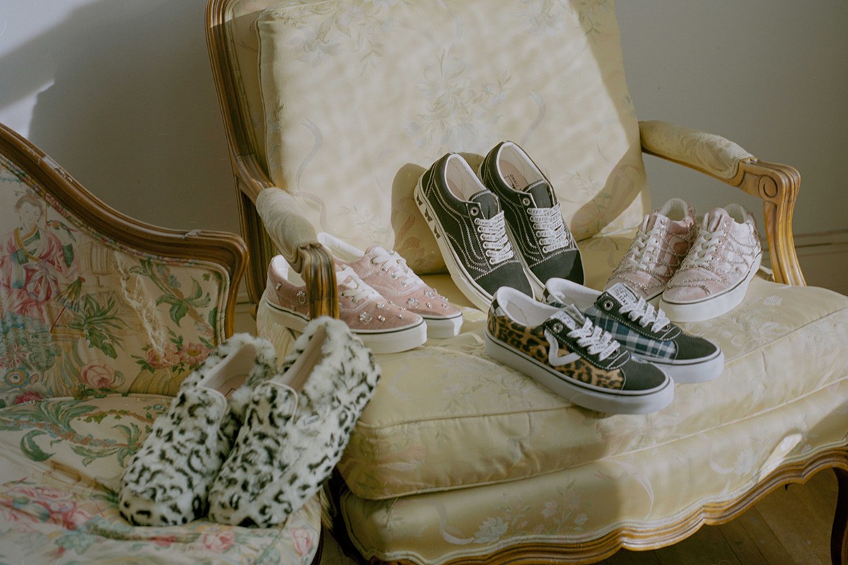 Vans,Sandy Liang,发售  豹纹、水钻、天鹅绒齐上阵！Vans 带来高颜值联名系列