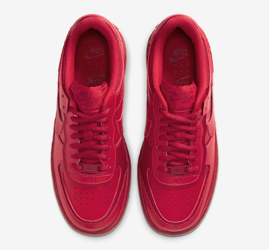 Nike,Air Force 1,Shadow,CU3012  骚气十足的大红配色！全新 Air Force 1 “Shadow” 官图曝光！
