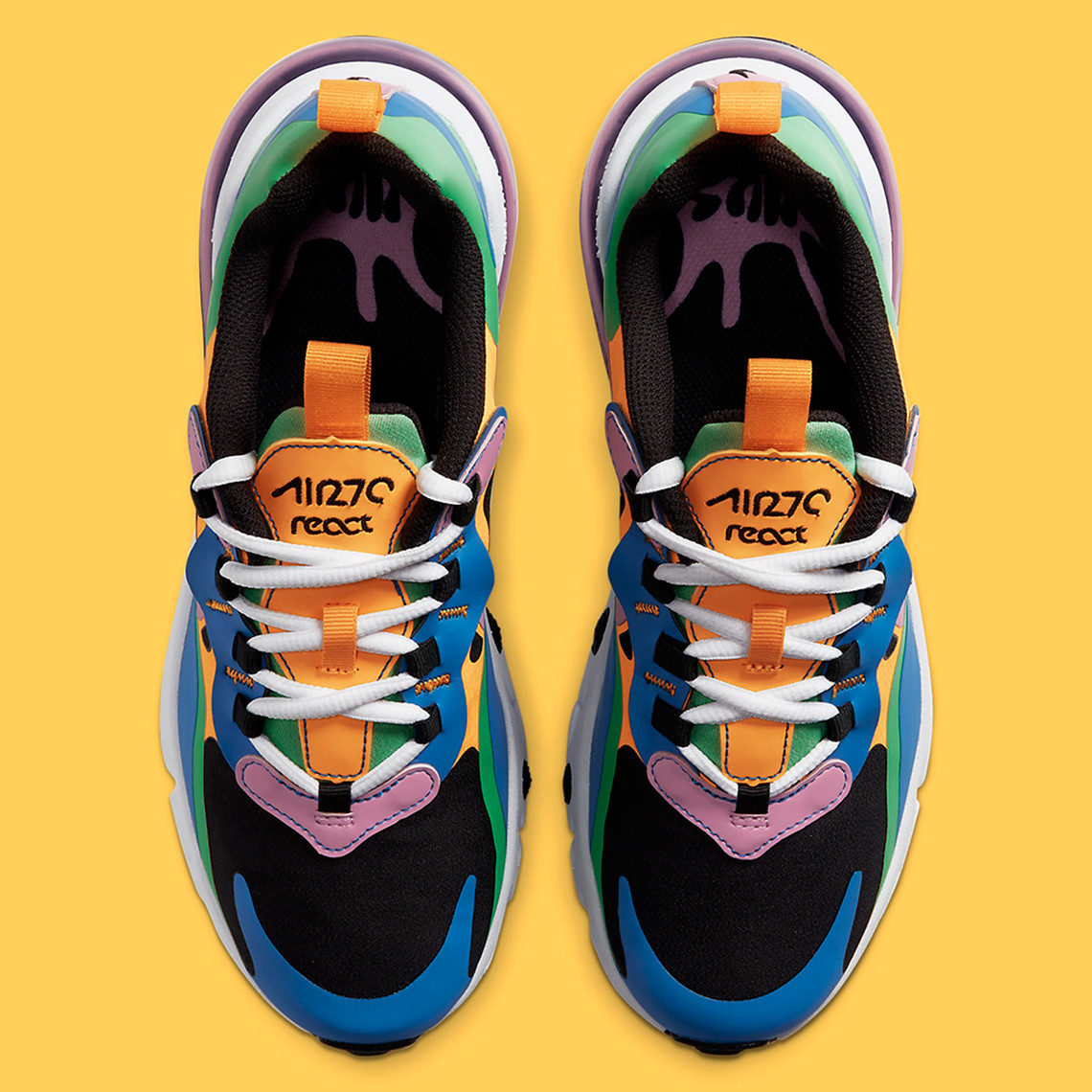 Nike,Air Max 270 React GS,CU46  配色活力十足！全新 Air Max 270 React 现已发售！