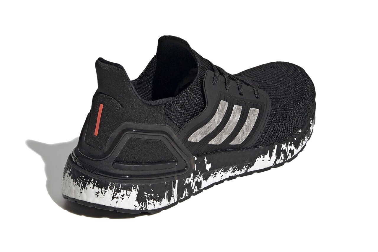adidas,UltraBoost,  银色大理石 + 泼墨中底！这双 UltraBoost 20 太帅了！