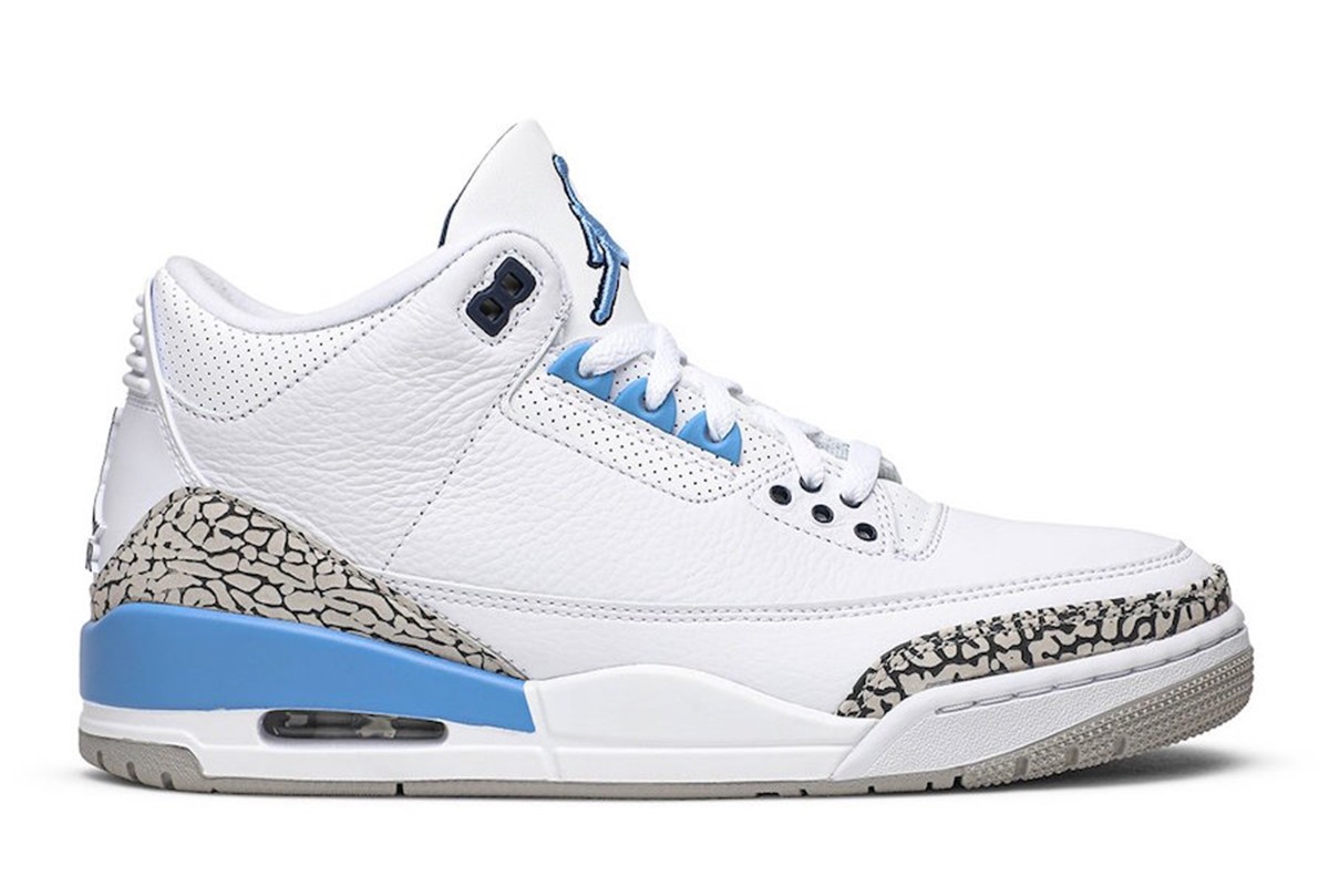 AJ3,UNC,Air Jordan 3,CT8532-10  预售 2K 起，下月发售！北卡 AJ3 “UNC” 最新实物细节释出！