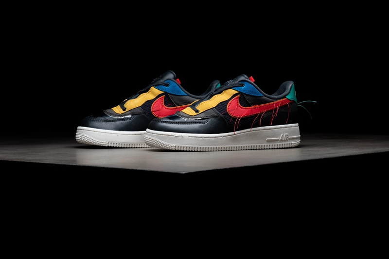Nike,AirAir Force 1,Nike,CT553  破坏做旧 + 搞怪拆线！黑人月系列 Air Force 1 现已发售！