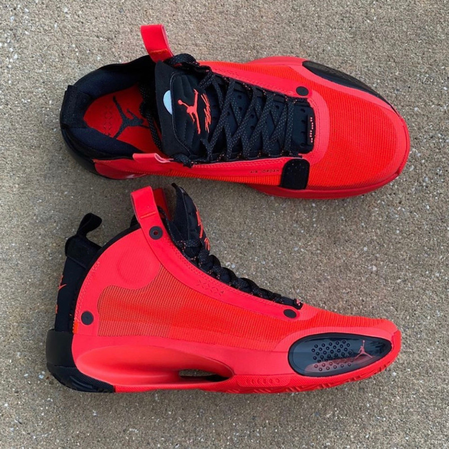 AJ34,Air Jordan 34,AR3240-600,  最有代表性的黑红配色！全新 Air Jordan 34 下月发售