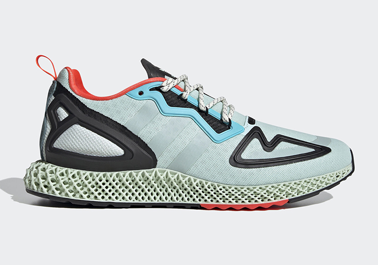 adidas,ZX 2K 4D,Dash Green,FV8  清新薄荷绿色！这双 adidas ZX 2K 4D 太适合春天穿了！