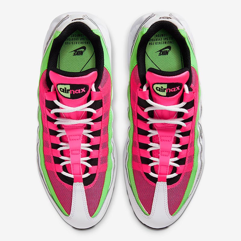 Nike Air Max 95,Watermelon,CJ0  男女通吃的可口配色！这双西瓜 Air Max 95 真让人垂涎！