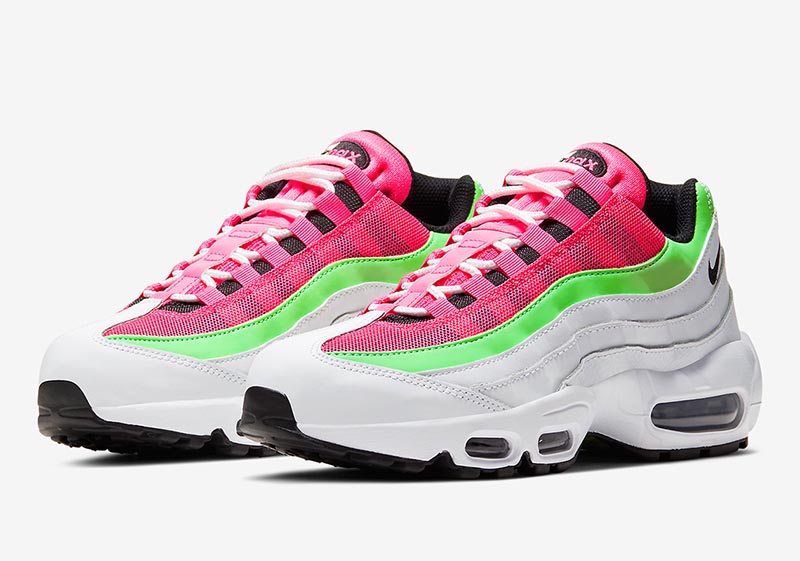 Nike Air Max 95,Watermelon,CJ0  男女通吃的可口配色！这双西瓜 Air Max 95 真让人垂涎！