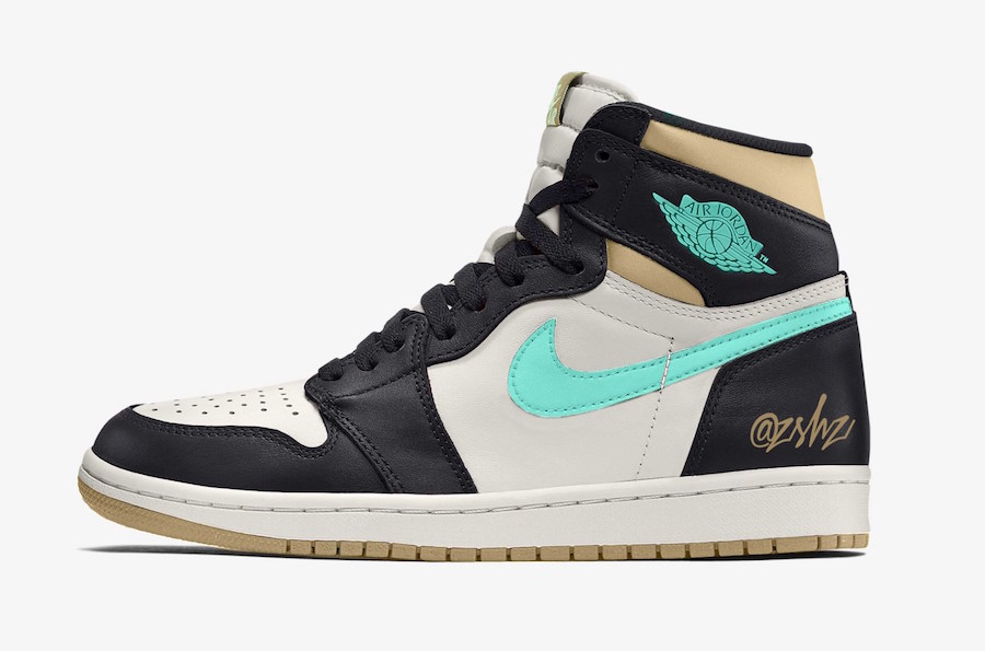 AJ,AJ1,Air Jordan 1 High OG,Fr  新「薄荷绿」Air Jordan 1 效果图释出！2021 年正式发售！