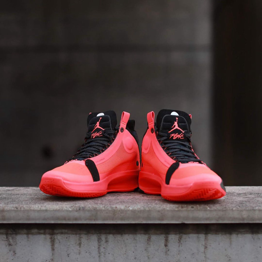 AJ,AJ34,Air Jordan 34,Infrared  东契奇、郭艾伦同款 PE 配色！黑红 AJ34 下月即将发售！