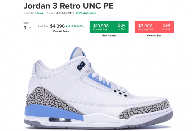AJ3,UNC,Air Jordan 3,CT8532-10  北卡 AJ3 上脚帅不帅？看过就真香！下月初发售！