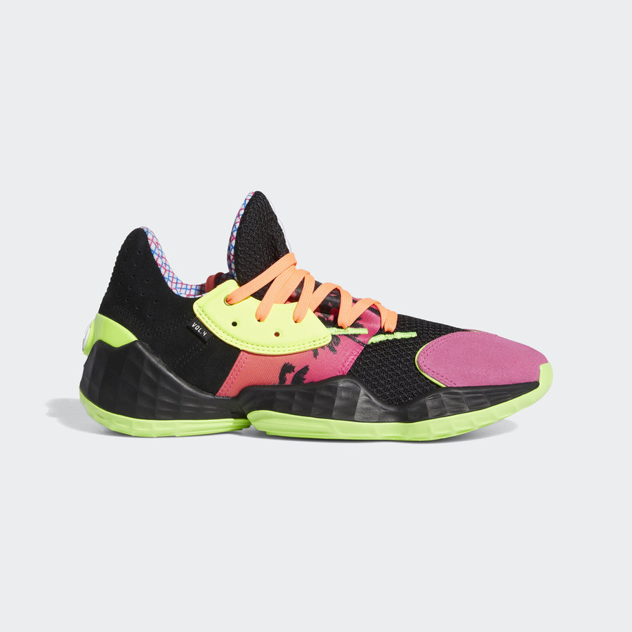 adidas,Harden Vol.4  炫彩霓虹装扮！adidas Harden Vol.4 新配色官图释出