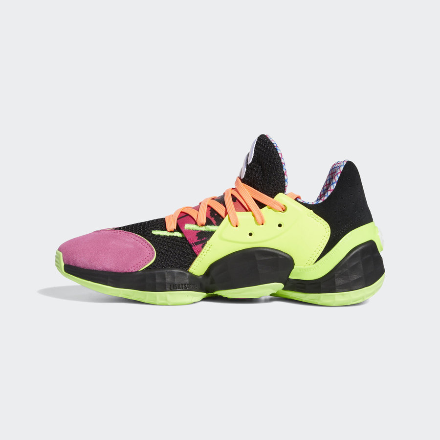 adidas,Harden Vol.4  炫彩霓虹装扮！adidas Harden Vol.4 新配色官图释出