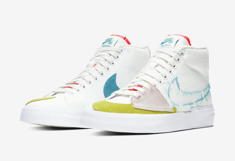 Nike SB,Blazer Mid Edge,CI3833  独特拆线 Swoosh 设计！Nike SB Blazer Mid 全新配色别再错过！