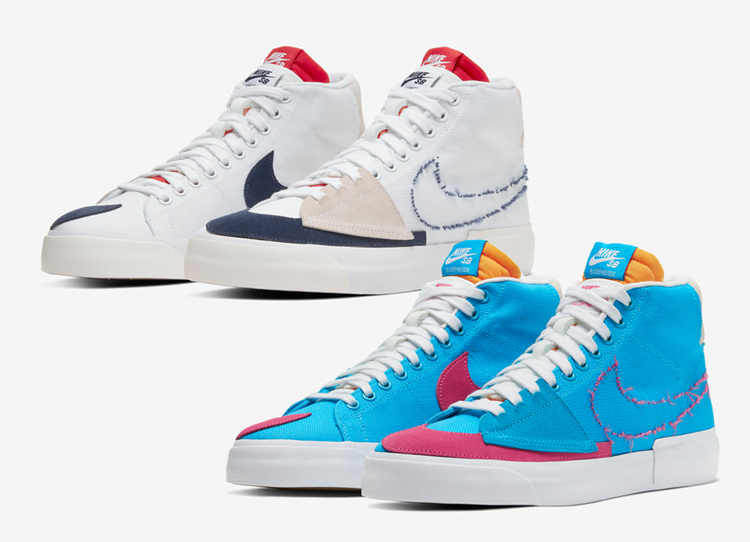 Nike SB,Blazer Mid Edge,CI3833  独特拆线 Swoosh 设计！Nike SB Blazer Mid 全新配色别再错过！