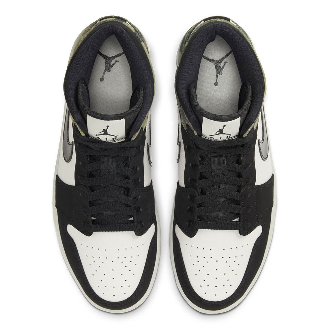 AJ1,Air Jordan 1 Mid,  罕见迷彩配色！这双 Air Jordan 1 Mid 太帅了！