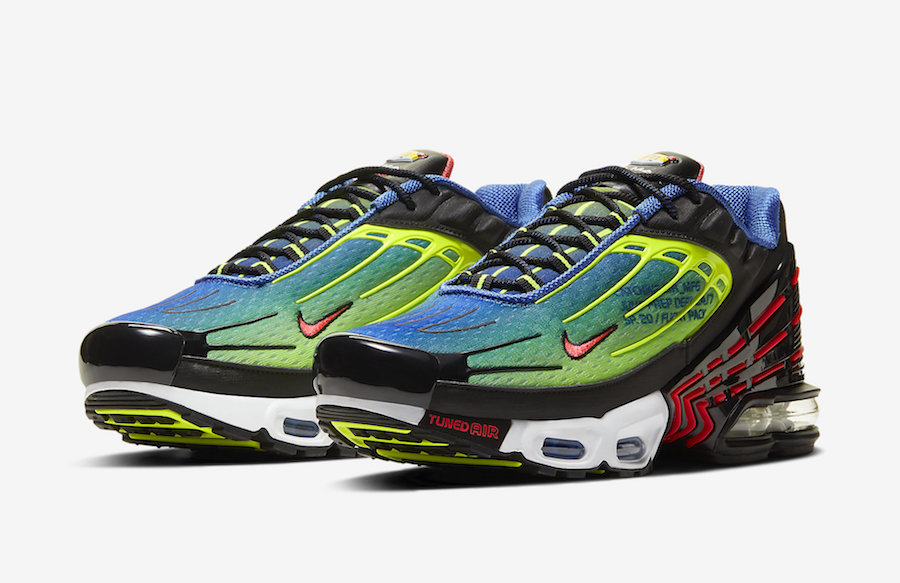 Air Max Plus 3,Nike,发售  细节酷似 OFF-WHITE 联名！Air Max Plus 3 发布醒目新配色！