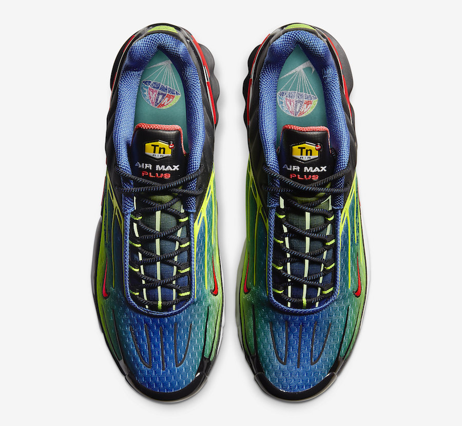 Air Max Plus 3,Nike,发售  细节酷似 OFF-WHITE 联名！Air Max Plus 3 发布醒目新配色！