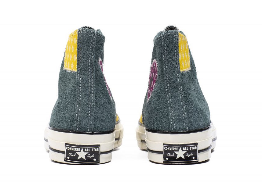 独特,翻,毛皮,小花,贴布,百家,衣,Converse,Ch  独特翻毛皮 + 小花贴布！百家衣 Converse Chuck 70 现已发售！