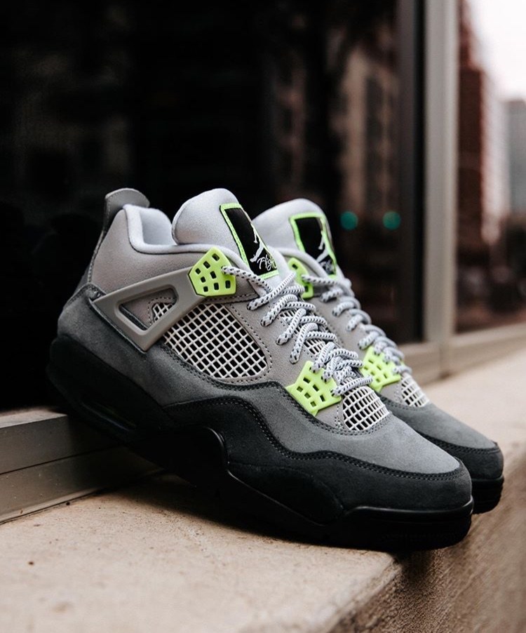 AJ,AJ4,Air Jordan 4 SE,Neon,CT  高人气 Air Jordan 4 “Neon” 最新实物美图释出！本月即将发售！