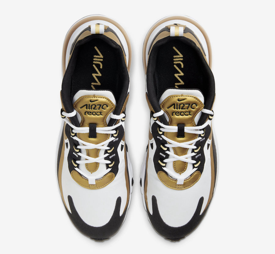 Nike,Air Max 270 React,CW7298-  黑金 Air Max 270 React！等不急 AJ6 “DMP” 的不妨考虑这双！