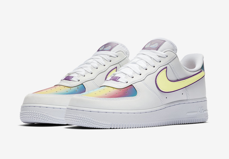 Nike,Air Force 1 Low,Easter 20  全息镭射鞋面！复活节彩蛋 AF1 发售日期有了！