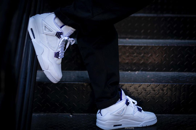 Air Jordan 4,AJ4,CT8527-115,CT  质感真诱人！白紫 Air Jordan 4 上脚预览！5 月发售！